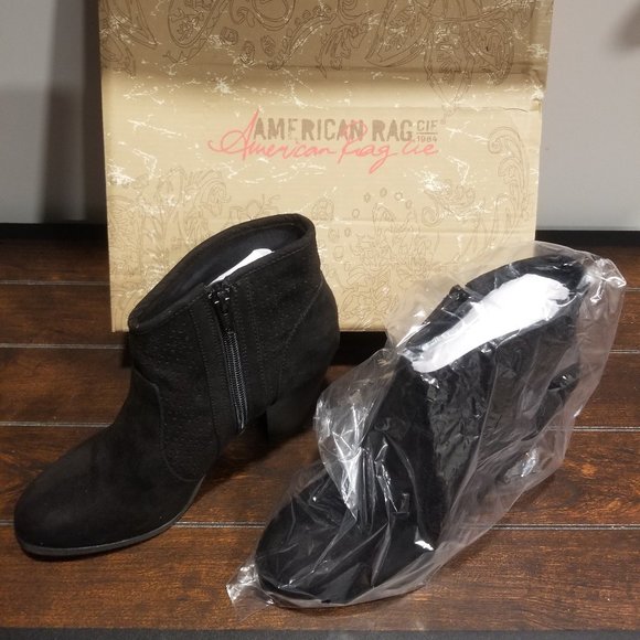 American Rag Shoes | American Rage Women's Ariane Almond Toe Ankle Fashion Boots, Black - Size 6 | Color: Black | Size: 6 | Dorinda1014's Closet